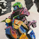 Рисунок "Скорость" на конкурс "Конкурс творческого рисунка “Свободная тема-2024""