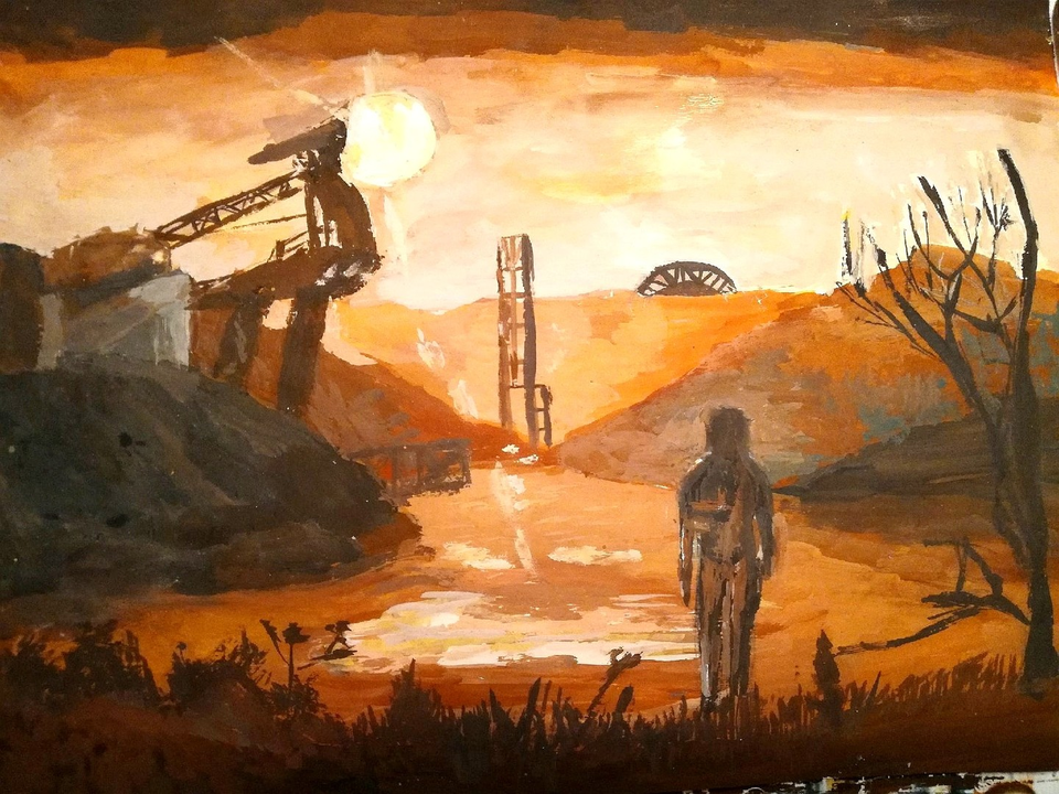 Детский рисунок - Сталкер