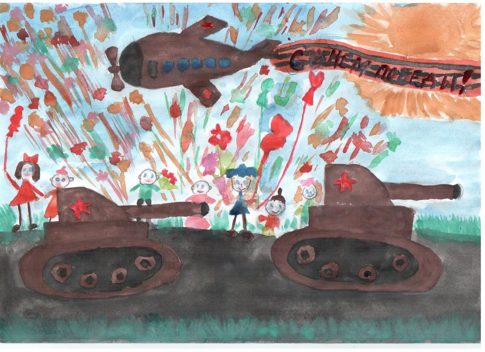 Рисунок - Победный танк- Т34