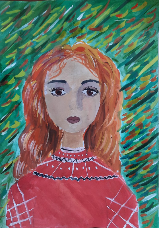 Детский рисунок - Моя подруга