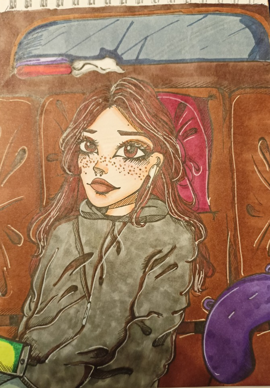 Детский рисунок - Девочка