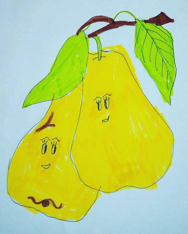Детский рисунок - Груша