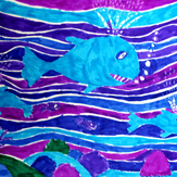 Рисунок "Киты-зубастики" на конкурс "Конкурс детского рисунка “Невероятные животные - 2018”"