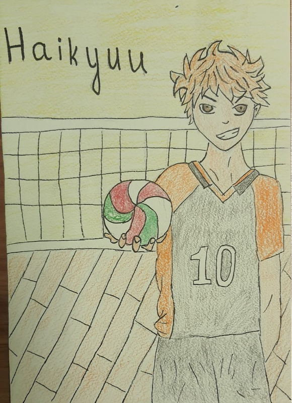Детский рисунок - Haikyuu