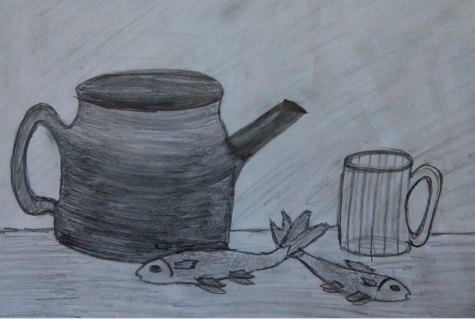 Детский рисунок - Натюрморт