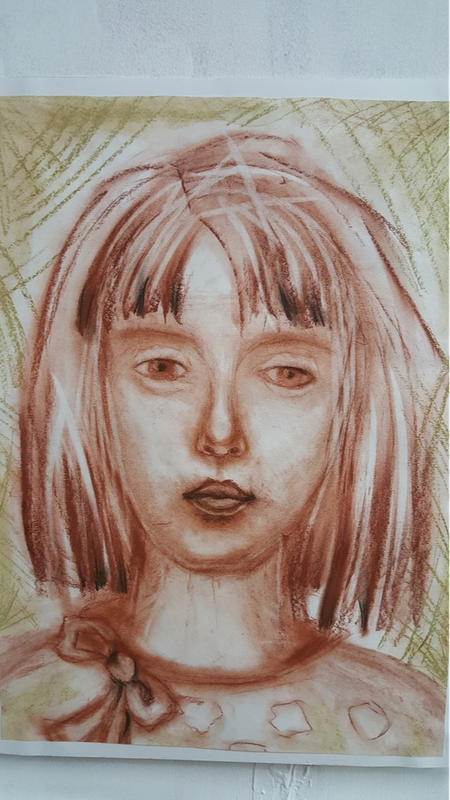 Детский рисунок - Девочка