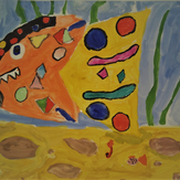 Рисунок "На дне океана" на конкурс "Конкурс детского рисунка “Невероятные животные - 2018”"