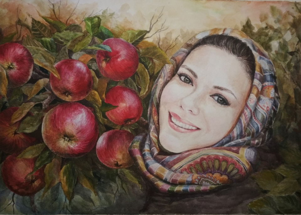 Детский рисунок - И с каждой осенью я расцветаю вновь