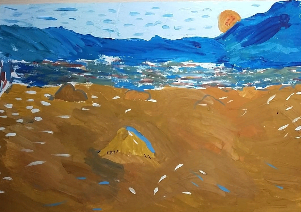 Детский рисунок - Мечты о море