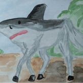 Рисунок "Акулонь" на конкурс "Конкурс детского рисунка “Невероятные животные - 2018”"