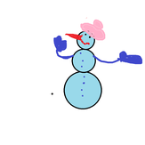 Рисунок "Снеговик" на конкурс "Конкурс рисунка "Новогоднее Настроение 2017""