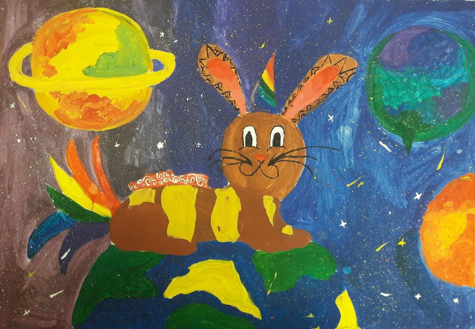 Детский рисунок - инопланетное существо