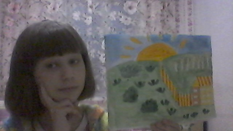 Детский рисунок - Пейзажик