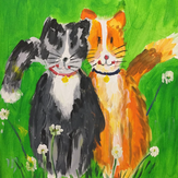 Рисунок "Лучшие друзья" на конкурс "Конкурс детского рисунка "Любимое животное - 2018""