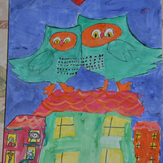 Рисунок "СОВУШКИ" на конкурс "Второй конкурс детского рисунка по 3-й серии "Волшебные Сны""