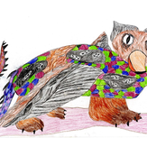 Рисунок "Содрак" на конкурс "Конкурс детского рисунка “Невероятные животные - 2018”"