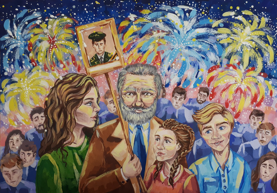 Детский рисунок - Памятный день