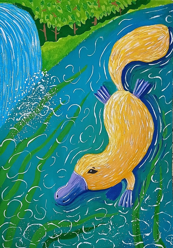 Детский рисунок - Утконос