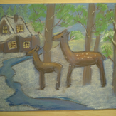 Рисунок "Волшебная прогулка" на конкурс "Второй конкурс детского рисунка по 3-й серии "Волшебные Сны""