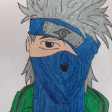 Рисунок "Kakashi Hatake" на конкурс "Конкурс детского рисунка "Персонажи Аниме""