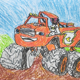 Рисунок "Вспыш - чудо машинка" на конкурс "Конкурс творческого рисунка “Свободная тема-2022”"