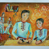 Рисунок "Из поколения в поколение" на конкурс "Конкурс творческого рисунка “Моя Семья - 2019”"