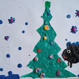 Рисунок "Ëлочка" на конкурс "Конкурс творческого рисунка “Свободная тема-2024""