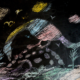 Рисунок "Прогулка древнего животного" на конкурс "Конкурс детского рисунка “Невероятные животные - 2018”"