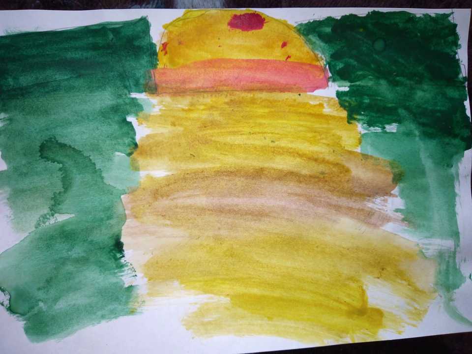 Детский рисунок - мой край