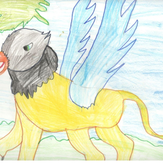 Рисунок "Ястрелев" на конкурс "Конкурс детского рисунка “Невероятные животные - 2018”"