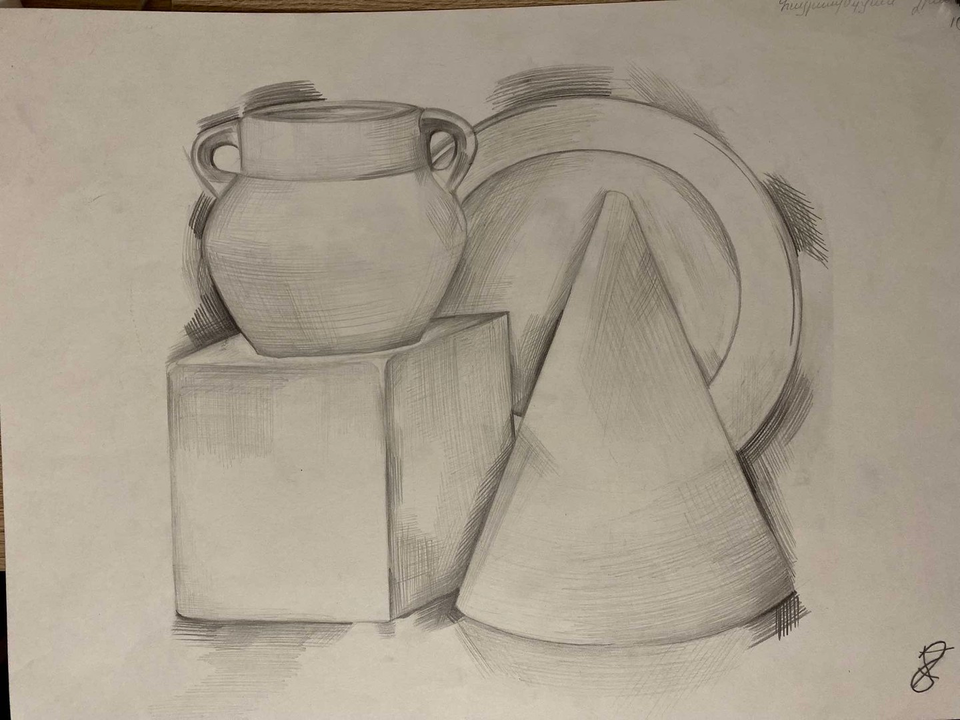 Детский рисунок - натюрморт