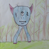 Рисунок "Галовонок" на конкурс "Конкурс детского рисунка “Невероятные животные - 2018”"