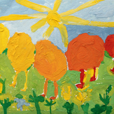 Рисунок "Под солнышком" на конкурс "Конкурс детского рисунка “Невероятные животные - 2018”"