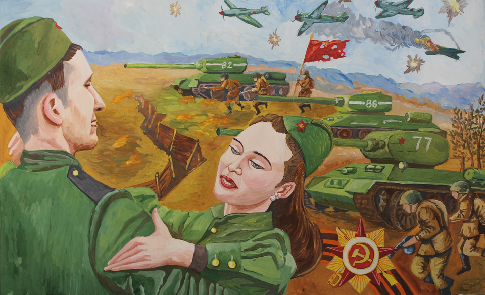 Детский рисунок - Вальс Победы