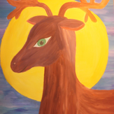 Рисунок "Новогодний олень" на конкурс "Конкурс рисунка "Новогоднее Настроение 2017""