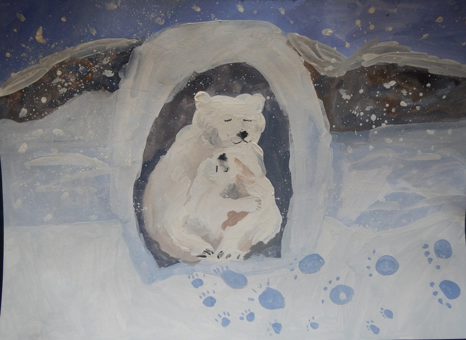 Детский рисунок - Мамина любовь