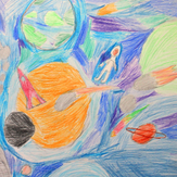 Рисунок "Космические дали" на конкурс "Конкурс детского рисунка по 6-й серии сериала Рисовашки "На Луну""