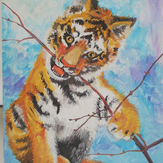 Рисунок "Тигрёнок" на конкурс "Конкурс творческого рисунка “Свободная тема-2021”"