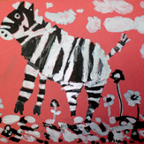 Рисунок "Зебра на прогулке" на конкурс "Конкурс творческого рисунка “Свободная тема-2019”"