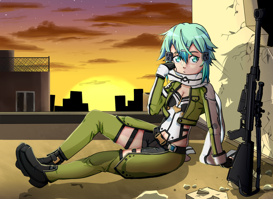 Детский рисунок - Sinon