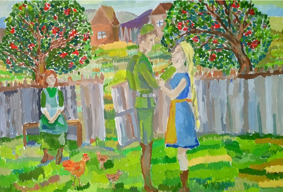 Детский рисунок - Весна Победы