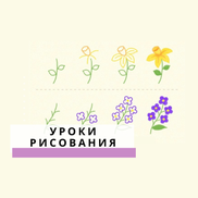 Рисуем Поэтапно с Детьми Цветы