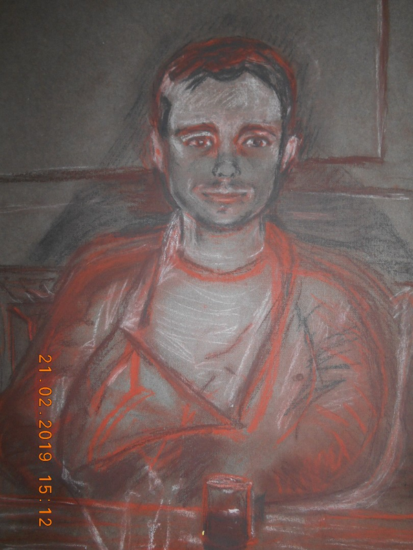 Детский рисунок - После полета