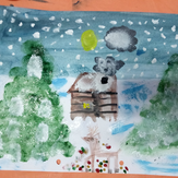 Рисунок "Серебряное копытце" на конкурс "Конкурс детского рисунка “В гостях у сказки - 2019”"