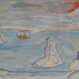 Рисунок "парусник в северном море" на конкурс "Конкурс творческого рисунка “Свободная тема-2020”"