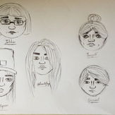 Рисунок "Лица" на конкурс "Конкурс детского рисунка "Рисовашки - 1-6 серии""