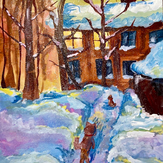 Рисунок "У нас во дворе" на конкурс "Конкурс творческого рисунка “Свободная тема-2024""