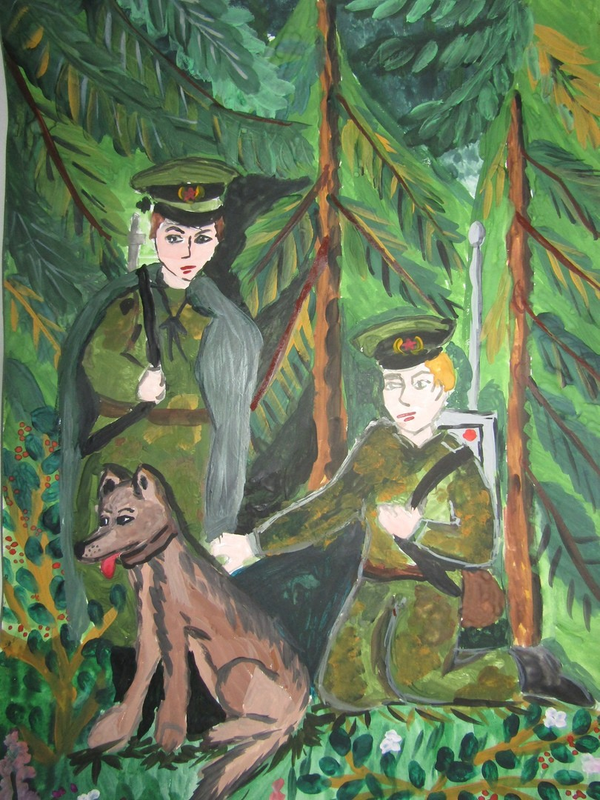 Детский рисунок - В разветке