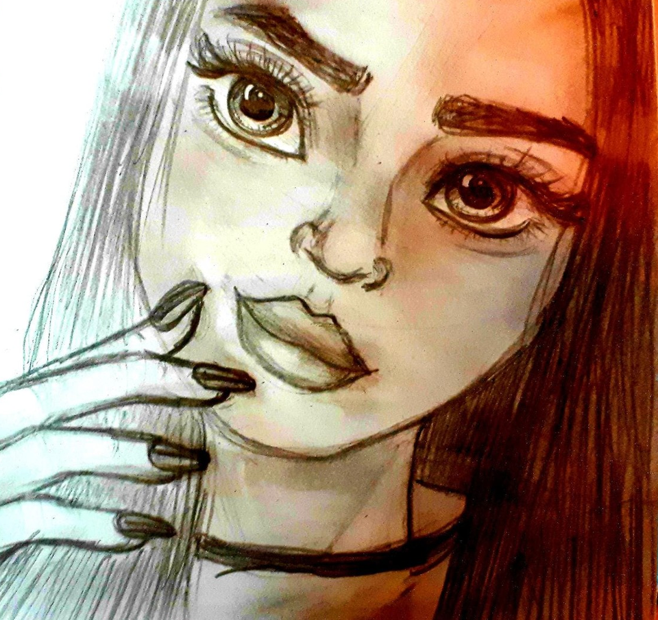 Детский рисунок - Портрет