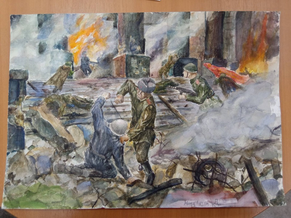 Детский рисунок - Война